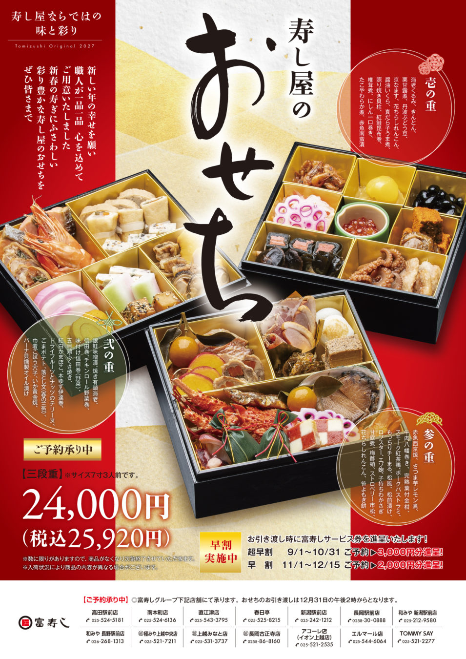 富寿し 寿し屋のおせち